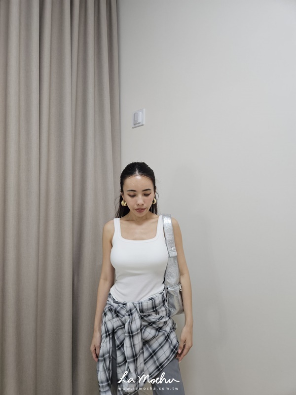 方領滾邊棉質BRA背心